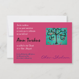 Bar Bat Mitzvah Uitnodiging
