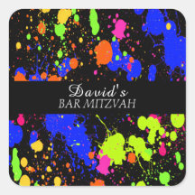 Bar / Bat Mitzvahs Neon verfspatten