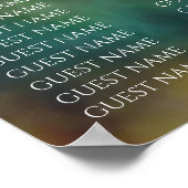 Bar & BBT Mitzvah uit dit World Seating Chart Poster (Hoek)