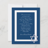 Bar/BBT Mitzvah-uitnodigingen Kaart (Voorkant)