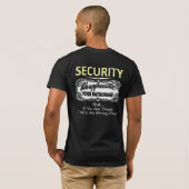 Bar-beveiliging T-shirt (Achterkant volledig)