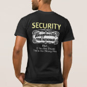 Bar-beveiliging T-shirt (Achterkant)