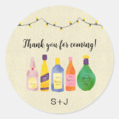 Bar bevoorraden dank je wel favoriet sticker (Voorkant)