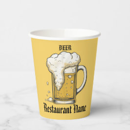 Bar Business vintage beer logo shop Papieren Bekers