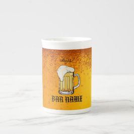 Bar Business vintage beer logo shop Porselein Kop
