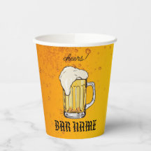 Bar Business vintage bierlogo winkel