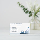 Bar Chart & Business Consultant Visitekaartje (Staand voorkant)