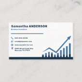Bar Chart & Business Consultant Visitekaartje (Voorkant)
