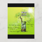 Bar Cocktail Recept Briefkaart (Voorkant)