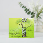 Bar Cocktail Recept Briefkaart (Staand voorkant)