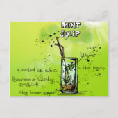Bar Cocktail Recept Briefkaart (Voorkant)