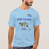 Bar Crawl Cruise Tshirt - Aanpassen - Mannen & vro (Voorkant)