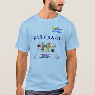 Bar Crawl Cruise Tshirt - Aanpassen - Mannen & vro