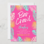 Bar Crawl Verjaardag uitnodiging (Voorkant)