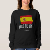 Bar de Viver Spain Es Flag City Bandera Ropa Trui (Voorkant)