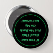 Bar Drink Humor Button (Voorkant /achterkant)