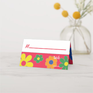 Bar een "Bat Mitzvah 1960"-kaart met acht plaatsen Plaatskaartje