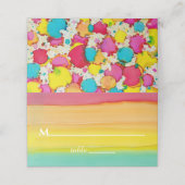 Bar een BBT Mitzvah A Splash van de Kaarten van de Plaatskaartje (Buitenkant ongevouwen)