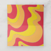 Bar een BBT Mitzvah Glittery Color Place Card Plaatskaartje (Binnenkant ongevouwen)