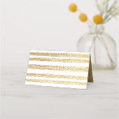 Bar en Bat Mitzvah Elegant Goud Tallit Place Cards Plaatskaartje (Achterkant)