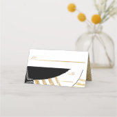 Bar en Bat Mitzvah Elegant Goud Tallit Place Cards Plaatskaartje (Voorkant)