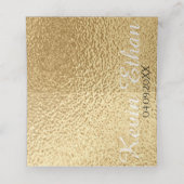 Bar en Bat Mitzvah Elegant Goud Tallit Place Cards Plaatskaartje (Binnenkant ongevouwen)