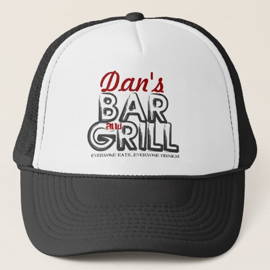 Bar en grill Trucker Hat Trucker Pet (Voorkant)