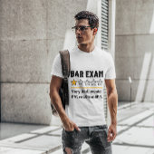 Bar Exam Funny 1 Star Zeer slecht zou niet aanrade T-shirt
