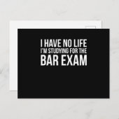 Bar Exam Funny Law School Afstuderen Gifts Design Briefkaart (Voorkant / Achterkant)