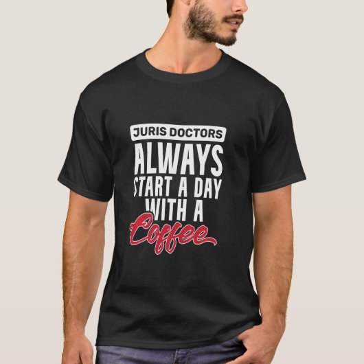 Bar Exam Juris Doctor Gekwalificeerd rechtenvak T-shirt (Voorkant)