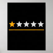 Bar Exam Survivor Funny 1 Star Very Bad Would Not  Poster (Voorkant)