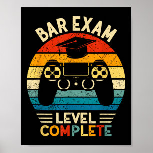 Bar Examen Niveau Voltooi Grappig Advocate Law Sch Poster