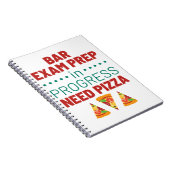 Bar Examen Prep in uitvoering vereist Pizza Notitieboek (Rechterzijde)