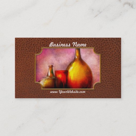 Bar - Flessen - Een stilleven van flessen Visitekaartje (Voorkant)