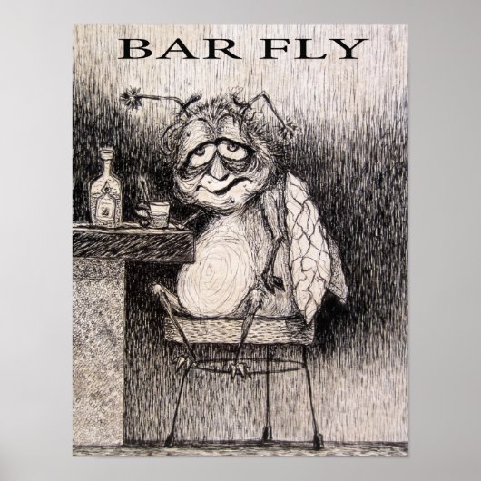 BAR FLY POSTER (Voorkant)