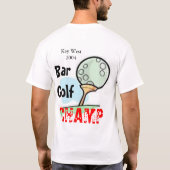 Bar Golf Champ T-shirt (Achterkant)