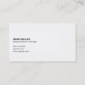 Bar Grafiek Logo (effen) Visitekaartje (Achterkant)