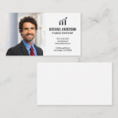 Bar Graph Finance Logo | Zakelijk Man Visitekaartje (Voorkant / Achterkant)