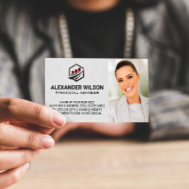 Bar Graph Logo | Financieel adviseur Visitekaartje