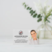 Bar Graph Logo | Financieel adviseur Visitekaartje (Staand voorkant)