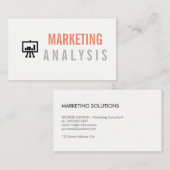 Bar Graph/Marketing Visitekaartje (Voorkant / Achterkant)