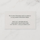 Bar Graph | Pijl Visitekaartje (Achterkant)