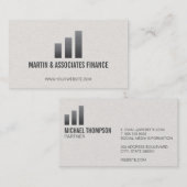 Bar Graph | Verloop Visitekaartje (Voorkant / Achterkant)