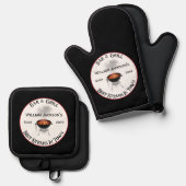 Bar & Grill BBQ Grill Master Ovenwant & Pannenlap Set (Voorkant / Achterkant)