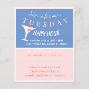 Bar Happy Hour Flyer