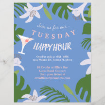Bar Happy Hour Flyer