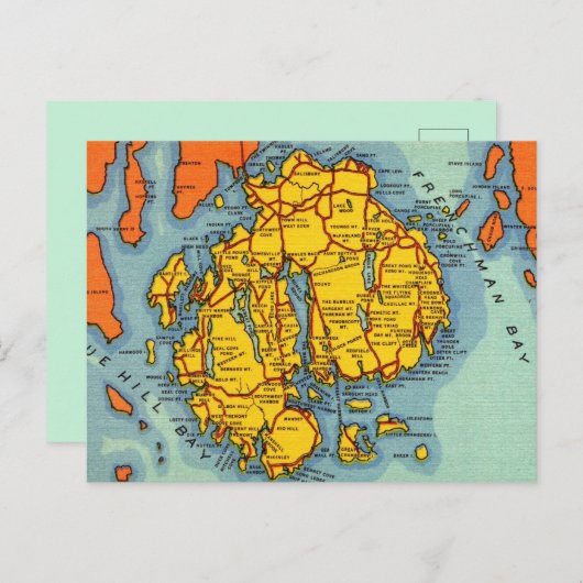 Bar Harbor - Acadia Park Briefkaart (Voorkant / Achterkant)