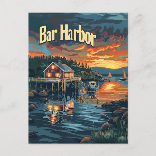 Bar Harbor  Briefkaart (Voorkant)