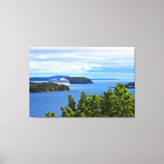 Bar Harbor Diptych Canvas Afdruk (Voorkant)