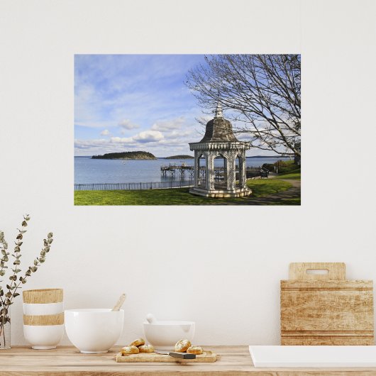 Bar Harbor Gazebo Poster (Keuken)